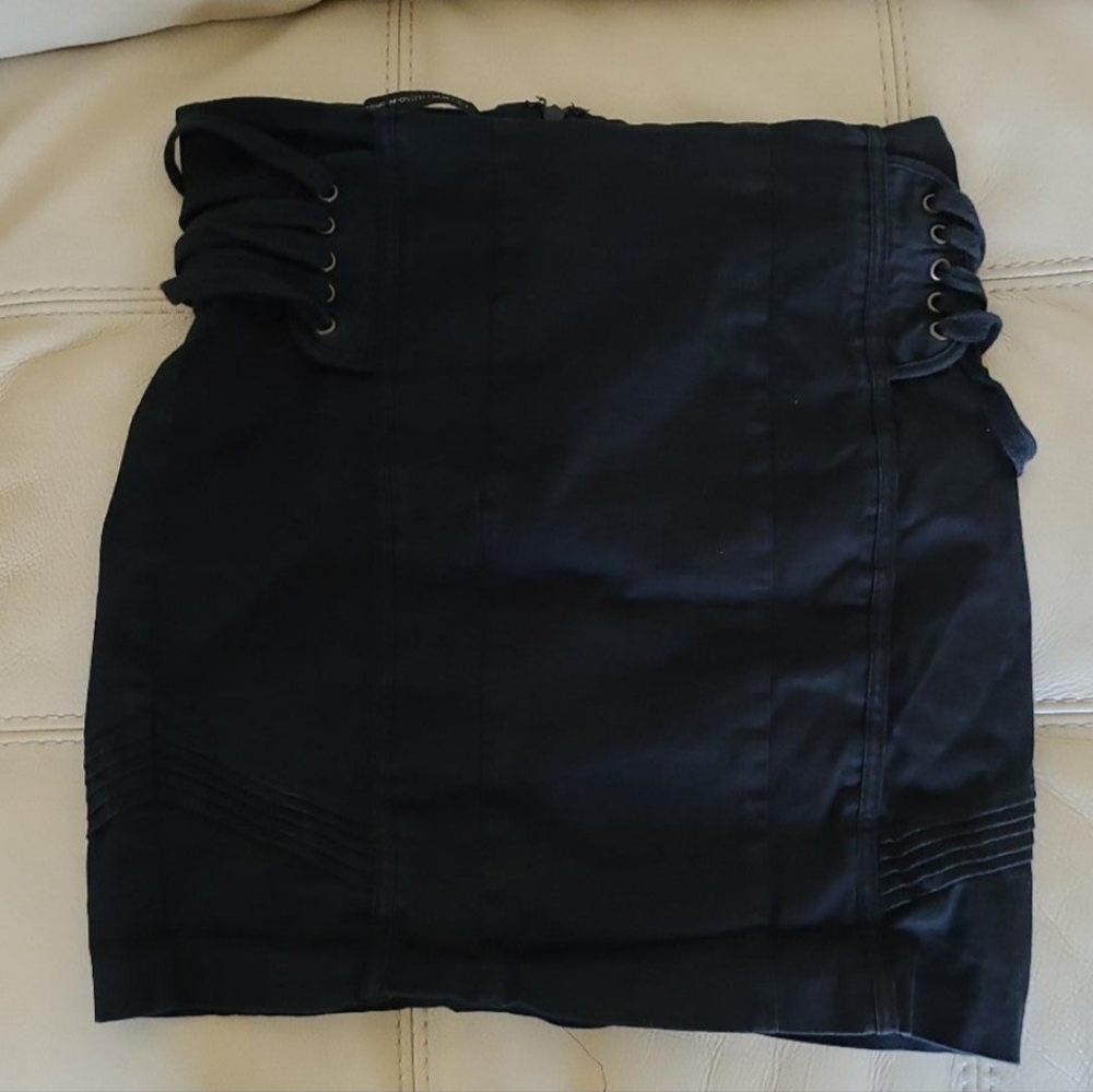 Bebe gothic grunge y2k cute mini skirt